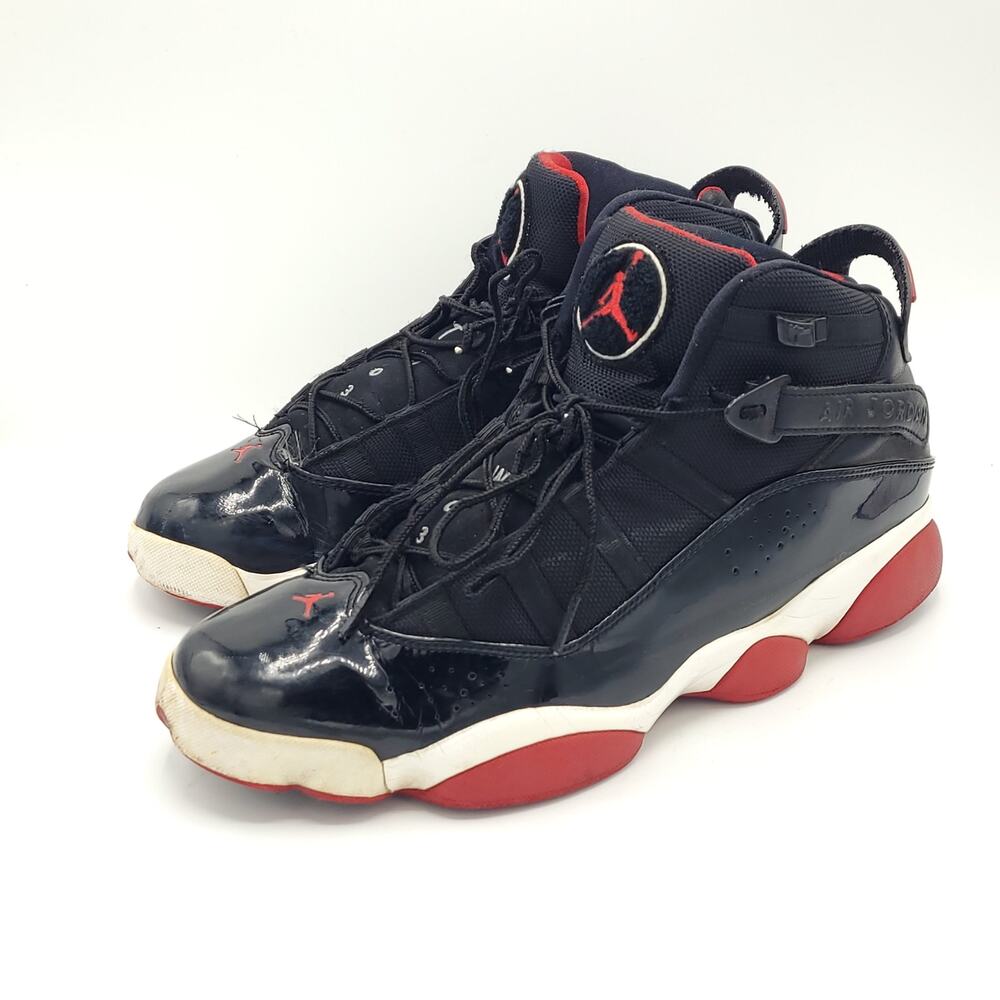 Nike Jordan 6 Rings Bred 2013 322992-071 black white red Men's size 9.5